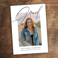 Simple Trendy Calligraphy Drei Foto Abschluss