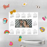Simple Trendy Typography 2024 Photo Calendar Magnetisches Trockenlöschblatt<br><div class="desc">This personalized calendar magnet is perfect for planning upcoming monthly events. Featuring trendy modern typography and add your own photo. Add your custom wording to this design by using the "Edit this design template" boxes on the right-hand side of the item or click the blue "Customize it" button to arrange...</div>