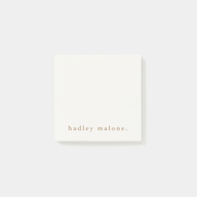 Simple Typografie Boho  Post-it Klebezettel (Vorderseite)