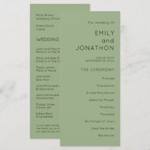 Simple Typografy Sage Green Wedding