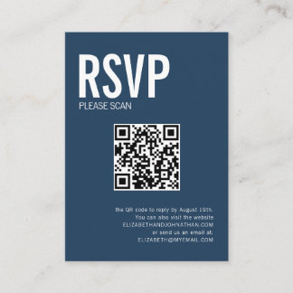 Simple Typografy Wedding Website QR Code UAWG Begleitkarte
