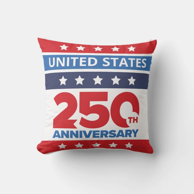 Simple United States 250th Anniversary Kissen (Vorderseite)
