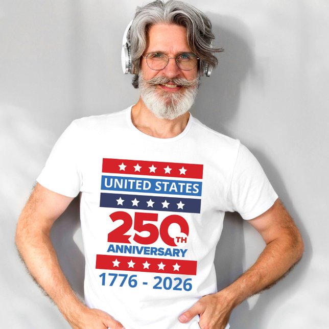 Simple United States 250th Anniversary T-Shirt (Von Creator hochgeladen)