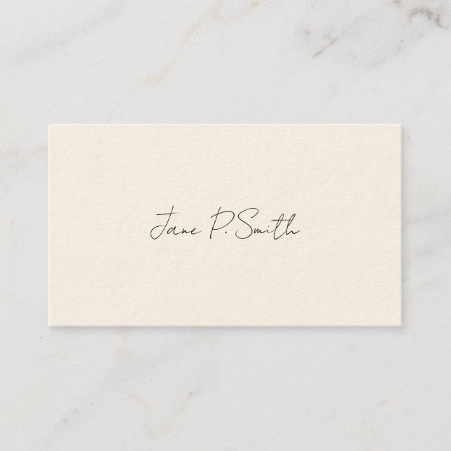Simple Victorian Calling Cards Telefonnummerkarte (Vorderseite)