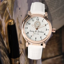 Simple Vintage Monogram Couple Names