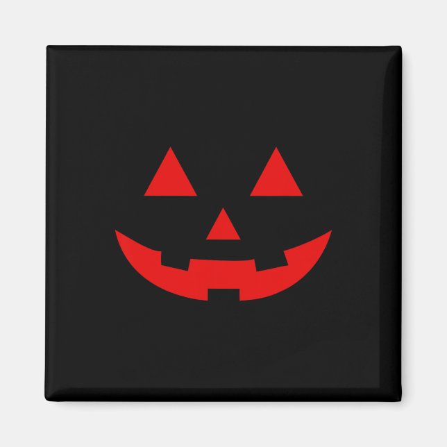Simple Watermelon Kürbislaterne Summer Halloween Magnet (Vorne)