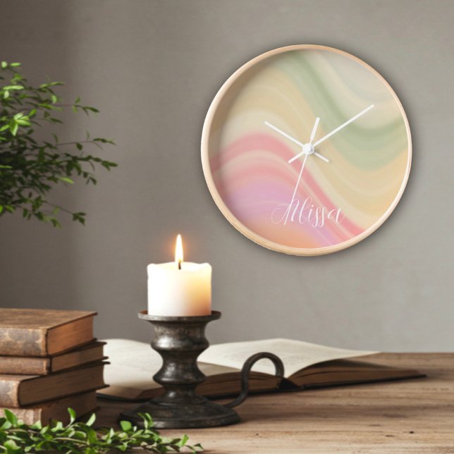 "Simple Wave" Personalisierte Inspirivity Clock Uhr (Von Creator hochgeladen)