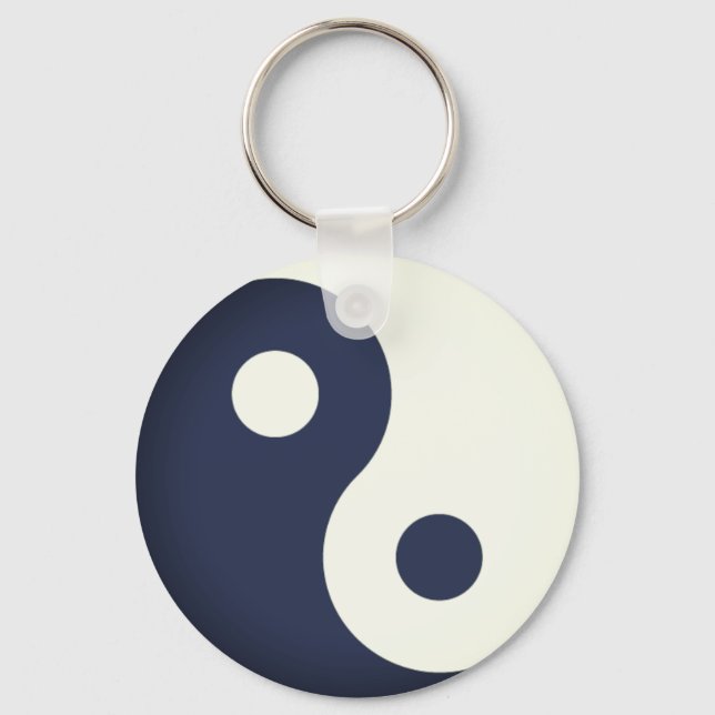 Simple Yin-Yang Schlüsselanhänger (Vorderseite)