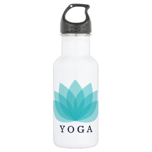 Simple Yoga Blue Lotus Trinkflasche