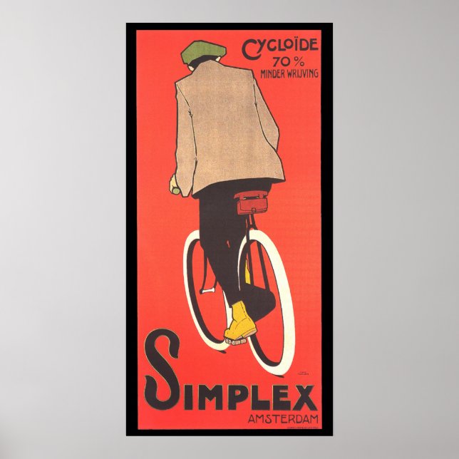 Simplex Bicycle Advertising Poster (Vorne)