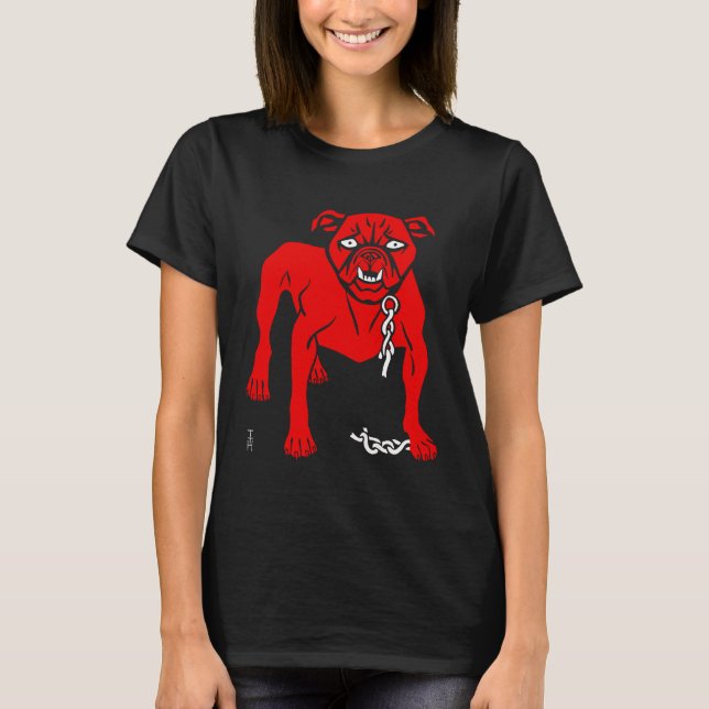 Simplicissimus Bull Dog Vintager Cartoon T-Shirt (Vorderseite)