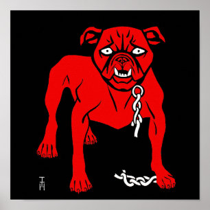 Simplicissimus Staffordshire Bul Terrier - Vintag Poster