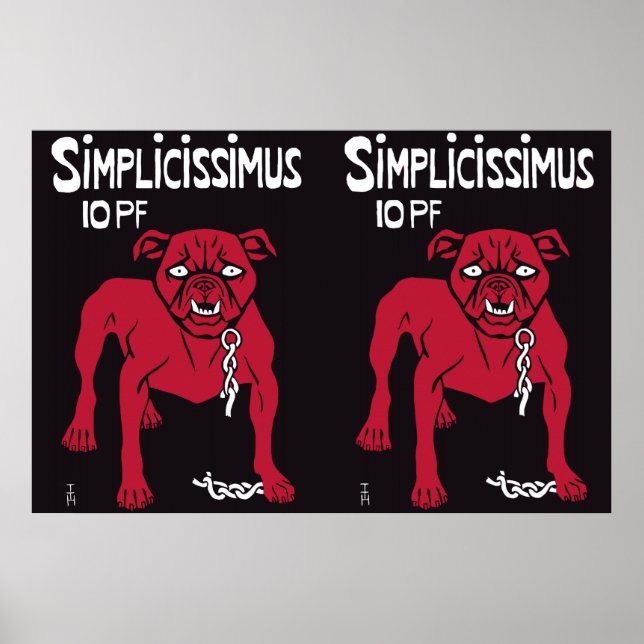 Simplicissimus Thomas Theodor Heine Poster (Vorne)