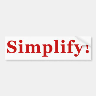 Simplify_2 Autoaufkleber