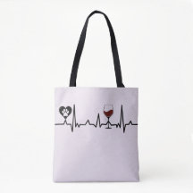 Simplistic Black Paws and Wine Heartbeat