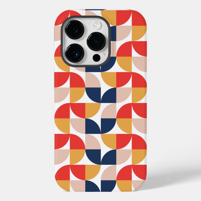 Simplistic Geometric iPhone 14 Pro Fall Case-Mate iPhone Hülle (Rückseite)