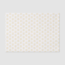 Simplistic Gold Star Muster White Seidenpapier