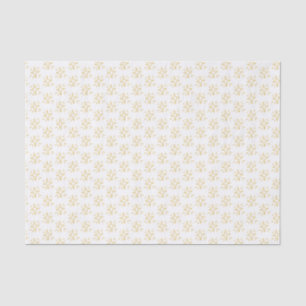 Simplistic Gold Star Muster White Seidenpapier
