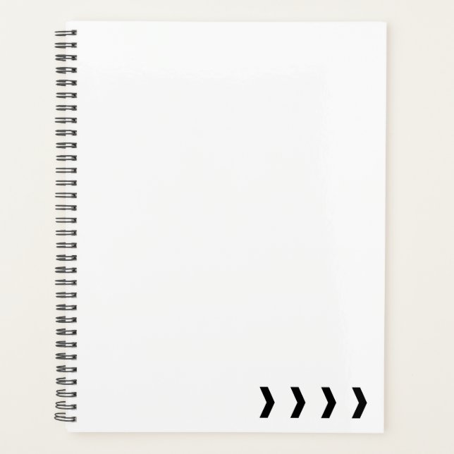 Simplistic Liam Payne Zickzack Inspiriert Planer (Vorderseite)