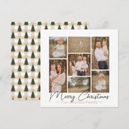 Simplistic Pleasys Country Foto Weihnachtskarte Feiertagskarte