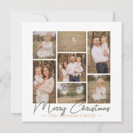 Simplistic Pleasys Country Foto Weihnachtskarte Feiertagskarte