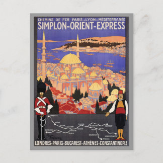 Simplon Orient Express nach Konstantinopel Postkarte