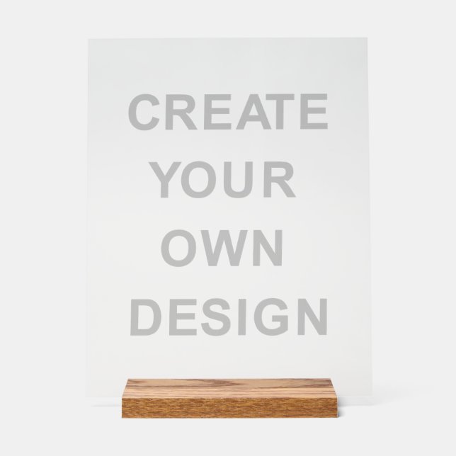 Simply - Create Your Own Acrylic Sign Acrylschild (Vorderseite)