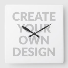 Simply - Create Your Own Wall Clock Quadratische Wanduhr