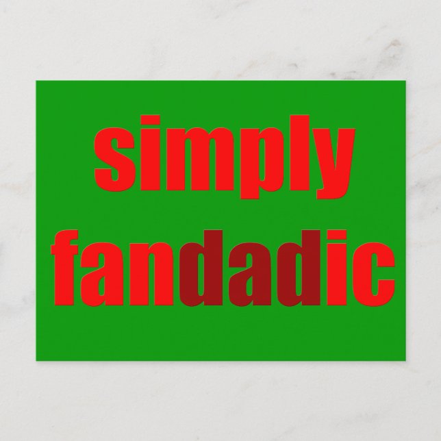 Simply Fandadic Postkarte (Vorderseite)