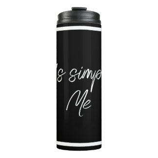 Simply Me – Elegante schwarze isolierte Flasche