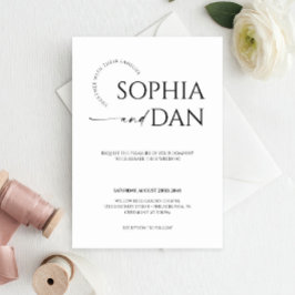 Simply Minimal Wedding Invitation Einladung