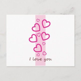 SImply Pink I Liebe You Postkarte