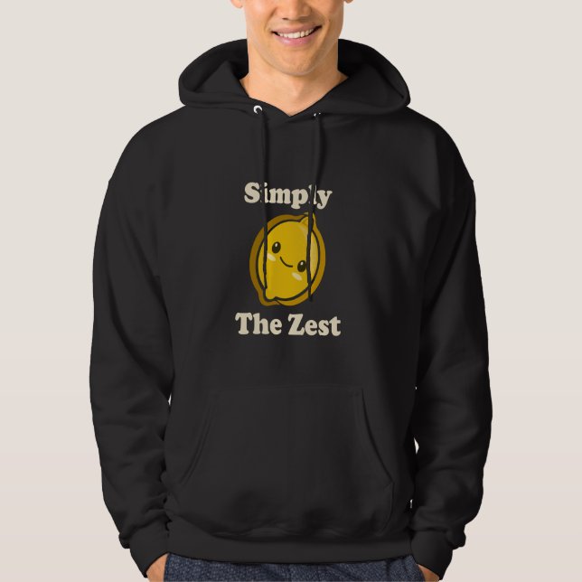 Simply The Zest Cute Adorable Kawaii Lemon Food Pu Hoodie (Vorderseite)