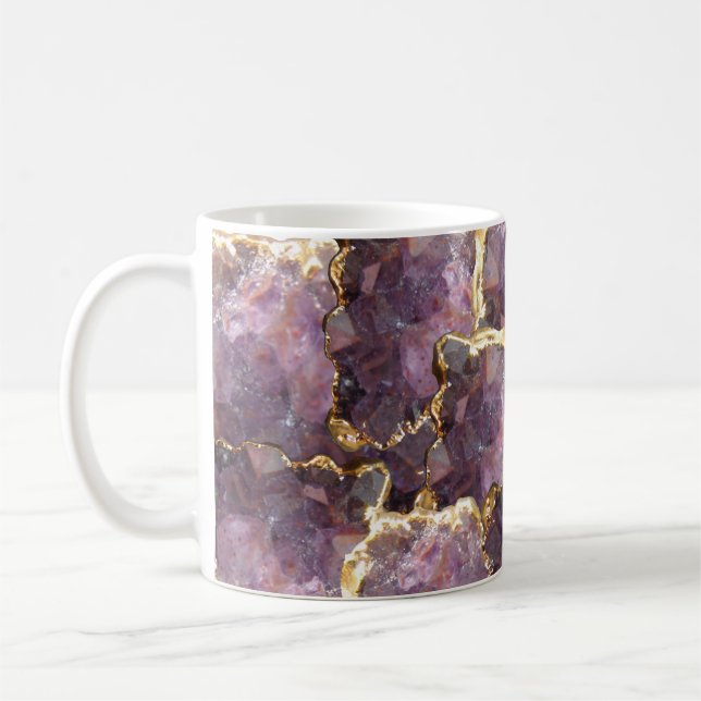 Simplydone Amethyst Kristall und Kaffeetasse (Links)