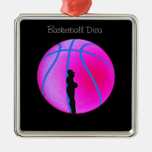 SimplyTonjia B-Ball Diva on Black Ornament (Vorne)