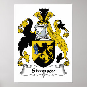 Simpson Familienwappen Poster