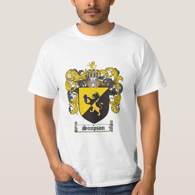 Simpson-Familienwappen - Simpson-Wappen T-Shirt (Vorderseite)