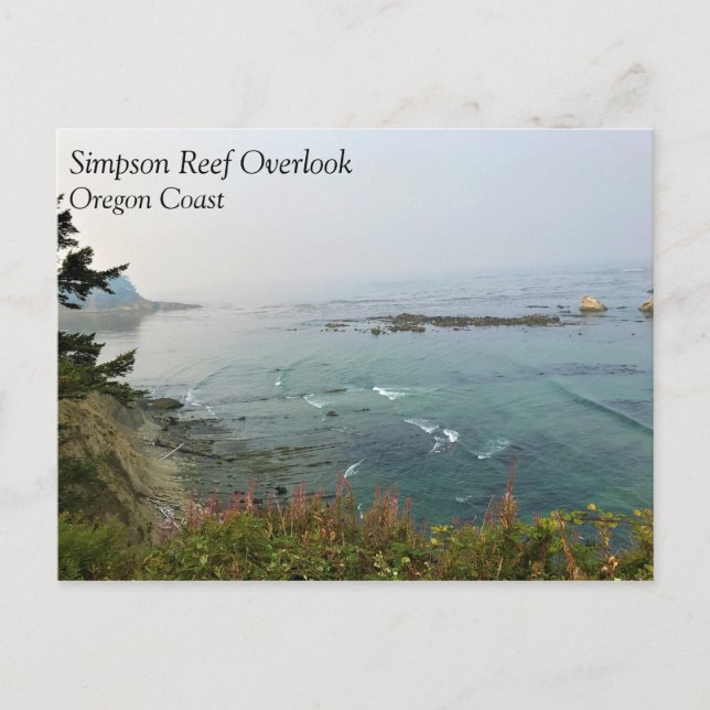 Simpson Reef Overlook, Oregon Coast Postkarte (Vorderseite)