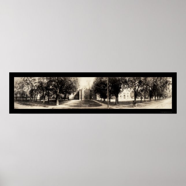 Simpson Uni Indianola, Iowa Foto 1907 Poster (Vorne)