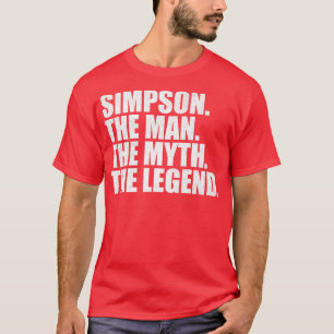 SimpsonSimpson Familienname Simpson Nachname Simps T-Shirt