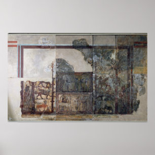 Simri-Lim, König von Mari, vor der Göttin Ishtar Poster