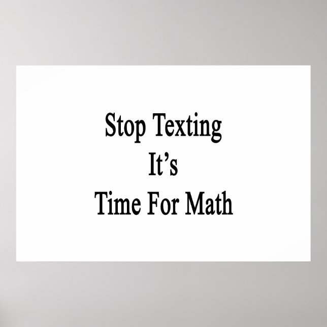 Sims auf, es ist Zeit für Mathe Poster (Vorne)