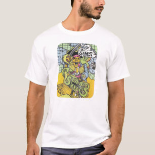 Sims, Retroskateboard für Shirt