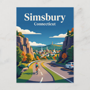 Simsbury Connecticut Postkarte