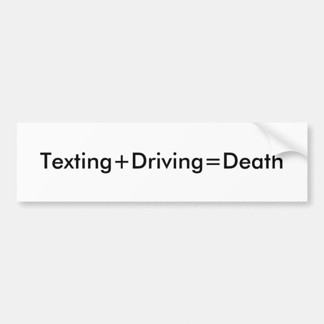 Simsen Sie+Driving=Death Autoaufkleber (Vorne)