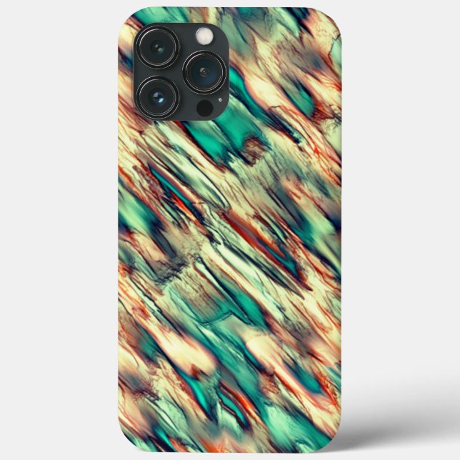 Simulation von Felsen oder Stalagmiten in grün bis Case-Mate iPhone Hülle (Rückseite)