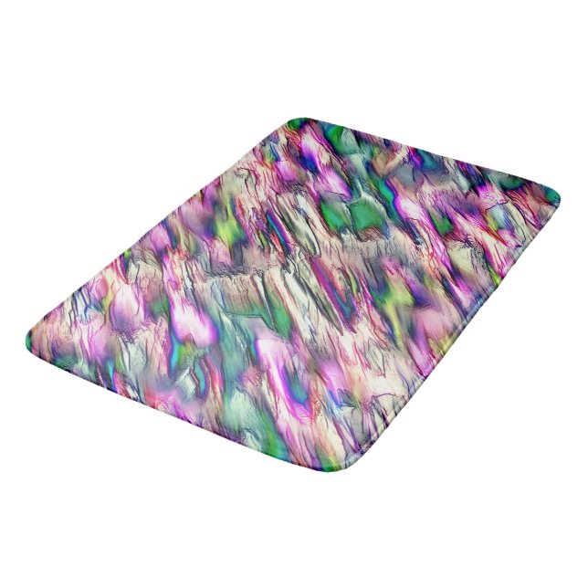 Simulation von Gestein oder Stalagmite mit blinken Badematte (Schrägansicht)
