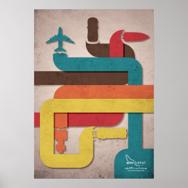 Simulationslinie Poster (Vorne)