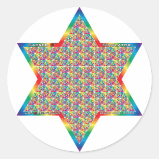 Simulator Runder Aufkleber