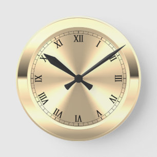 Simulierte Messingrunden Runde Wanduhr